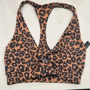 Beach Riot Leopard Print Sports Bra